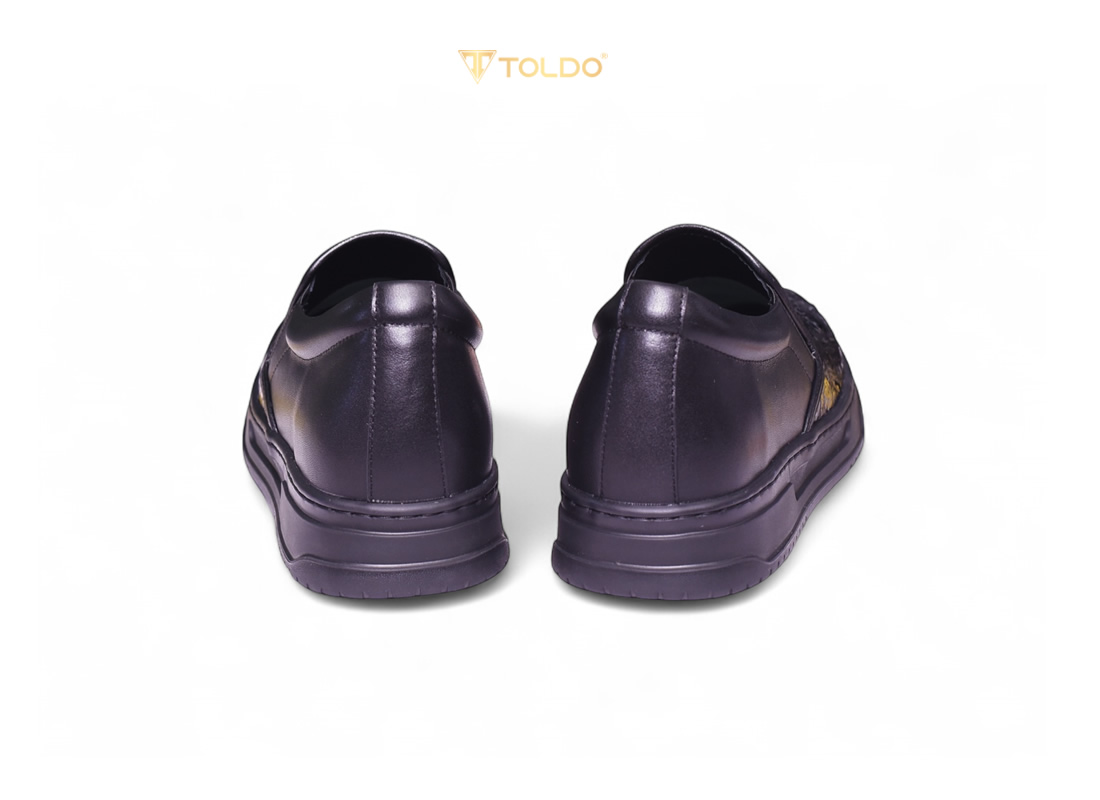 Giày cao nam 8cm slip on  11
